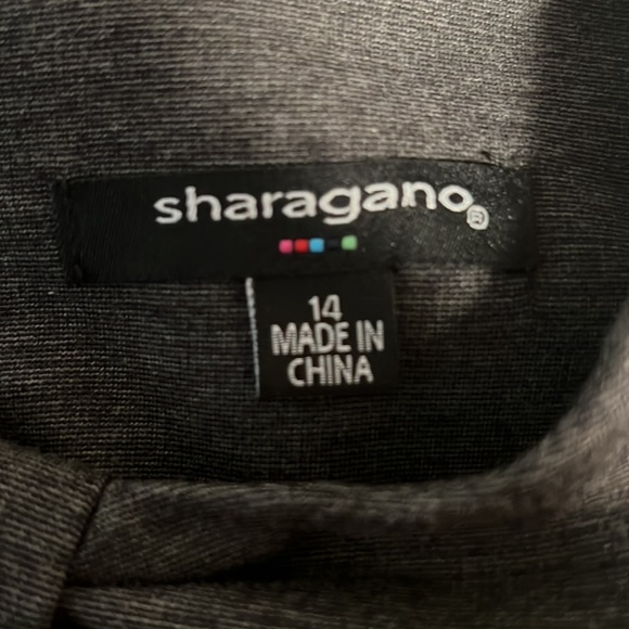 Sharagano Gray Sleeveless Dress - Picture 2 of 4